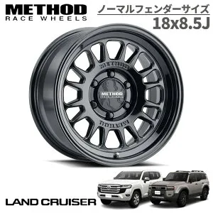 【GW BIG SALE! 5/6 23:59 まで！】【Method Race Wheels (メソッドレース) 正規代理店】18インチアルミホイール 1本MR318 グロスブラック18×8.5 6H139.7 +40 CB106.25ランドクルーザー250 ランクル250 LC250ランドク