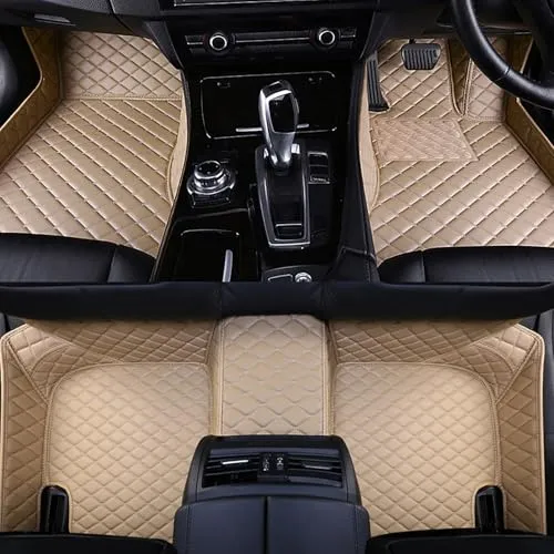 フロアマット と互換性のある スズキ スペーシア MK53S 4人乗り2017年12月～2023年10月 対応 フルサラウンド 傷防止 防水 滑り止 耐汚れ カスタム車専用設計 PUレザー製 XPE素材 取付簡単 3D ラゲッジマット/フロアマット 右ハン