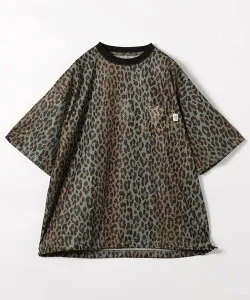 MAGIC NUMBER MESH LEOPARD T-SHIRT フリークスストア トップス カットソー・Tシャツ ブラウン ブラック【送料無料】