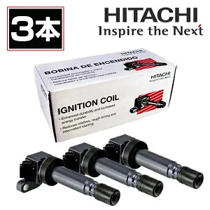 【送料無料】 日立 HITACHI パロート イグニッションコイル U18D04-COIL 3本 ダイハツ タント L385S 交換 パーツ 参考純正品番 19500-B2050
