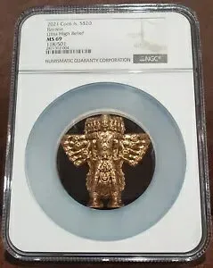2021 NGC MS 69 COOK です。 30z シルバー RAVANA ウルトラ ハイ レリーフ #118/501