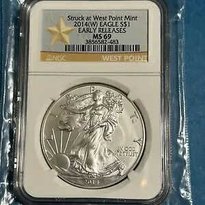 2014 (W)1 EagleStruck at West Point NGC MS69 初回リリース 3856582-483