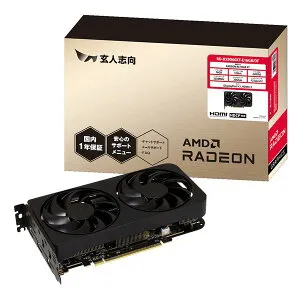 【25日は24時間限定クーポン配布】玄人志向 クロウトシコウRadeon RX 9060 XT グラフィックボード 転送不可 RD-RX9060XT-E16GB/DF(2653851)代引不可 送料無料