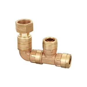 オンダ製作所 WMRH4C-2516C-S 回転式MBヘッダー ナット付アダプター G1×16A（PB） ダブルロックジョイント