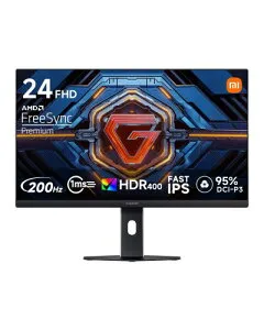 Xiaomi ゲーミングモニター G24i 2026 23.8インチディスプレイ Fast IPS LCD 1msGTG高速応答 200Hz FreeSyncティアリング防止 sRGB99% HDR 低ブルーライト設計 Full HD 1920x1080 チルト調整 VESAマウント対応 DPポ