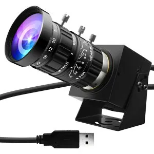 ELP 0.0001Lux低照度USBカメラ マニュアルズームウェブカメラ200万画素5-50mm可変焦点Webかめらコンピューター用高速UVC USB2.0 PCカメラH.264デスクトップコンピューター用産業用セキュリティWeb