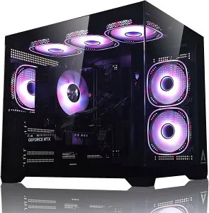 【NEWLEAGUE】 ゲーミングパソコン Ryzen 7 5700X / RTX5060TI / メモリ16GB / NVMe SSD 2TB / Windows11Pro / WPS Office ミドルタワー デスクトップ パソコン