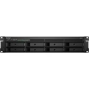 Synology RS1221RP+ [RackStation 2U8ベイ NAS AMD Ryzen V1500B 4GBメモリ GbEx4 PCIe拡張 SATA対応 冗長電源]
