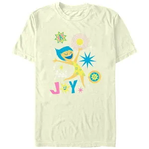 ディズニー ピクサー メンズ トップス Tシャツ グラフィック Disney / Pixar's Inside Out 2 I Feel Joy Men's Graphic Tee Natural