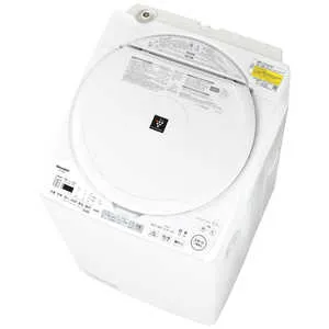 シャープ SHARP 縦型洗濯乾燥機 洗濯8.0kg 乾燥4.5kg ヒーター乾燥(排気タイプ) ホワイト系 ES-TX8K-W