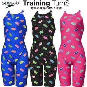 【ポイント2倍+最大8%OFFクーポン】スピード speedo レディース 競泳水着 練習用 ハーフスパッツ ミニオープンバック TURNS KNEESKIN ENDURANCE ECO STW12604