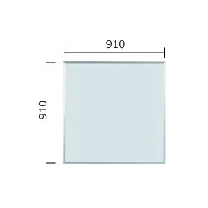 マジシリーズ 壁掛無地ホワイトボード ホーロータイプ 910×910mm【MH33】