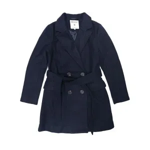 アレグラ ケー レディース アウター ジャケット・ブルゾン コート ALLEGRA K Women's Notch Lapel Double Breasted Belted Mid Length Trenchcoat Navy Blue ネイビー