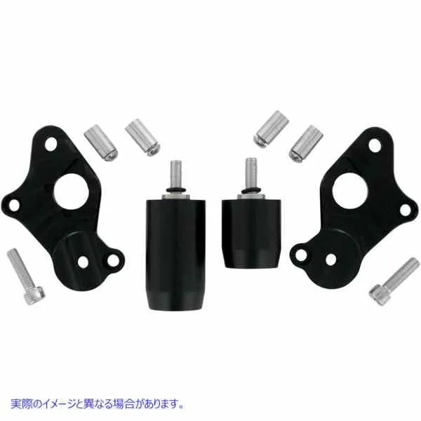 【並行輸入品】 ピーエスアール フレームスライダー - ブラック - スズキ - GSX-R 600/750 05-00903-02 05050848 PSR FRAME SLIDERS SUZ BK #DRAG