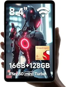 8.4インチ タブレット ALLDOCUBE iPlay60mini Turbo Snapdragon 6Gen1 1920×1200FHD 8GB+8GB仮想+128GB+1TB拡張 UFS3.1 5500mAh PD18WI (充電器なし)