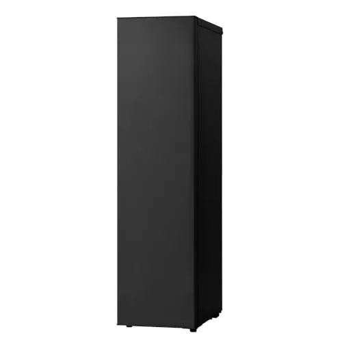 【Amazon.co.jp限定】 アイリスオーヤマ 冷凍庫 スリム 120L ブラック スキマックス IUSN-S12B-B 前開き式 自動霜取り 幅35.6cm 新生活