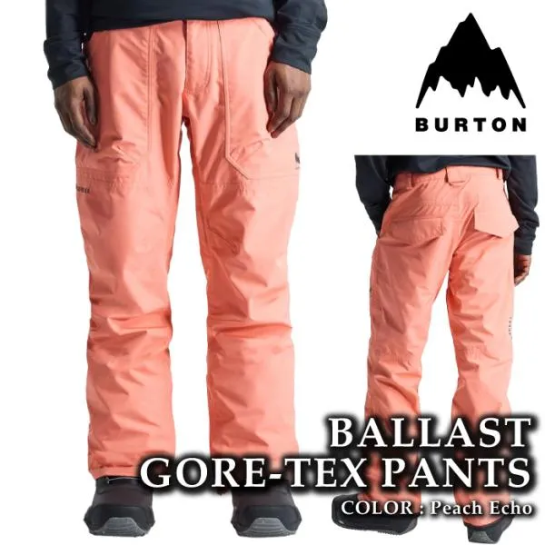 日本正規品 スノーボード ウェア パンツ バートン BURTON MENS BALLAST GORE-TEX 2L PANTS Peach Echo ゴアテックス メンズ 24-25