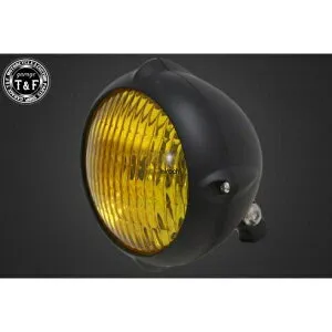 ガレージT&F 5.75in ビンテージライト(マット黒)クラシックレンズ(黄)+ステーC イントルーダーLC250 4021244 JP店