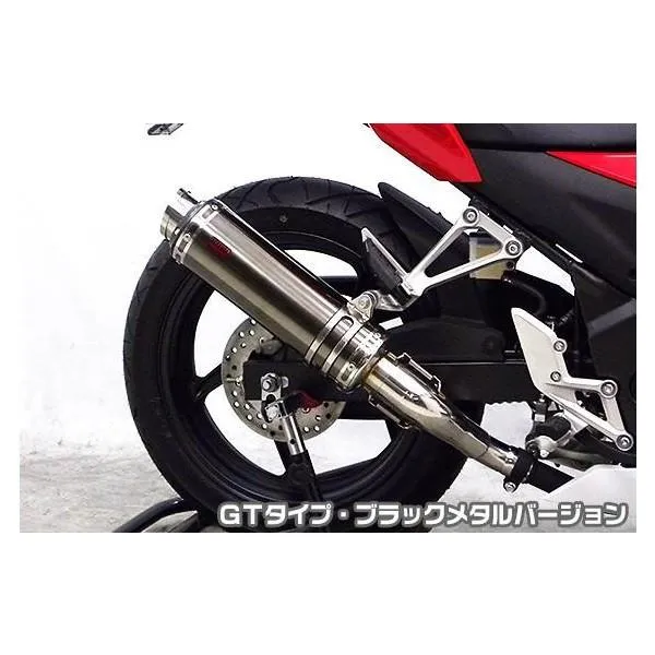 CBR250R（14年～） TTRタイプスリップオンマフラー GTタイプ ブラックメタルバージョン ASAKURA（浅倉商事）