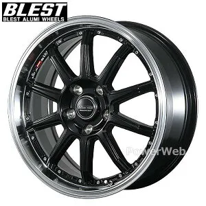 BLEST BAHNS TECH S10-DP 16インチ 6.0J PCD:100 穴数:5 inset:45 グロスブラック (ブレスト バーンズテック S10DP) [ホイール1本]