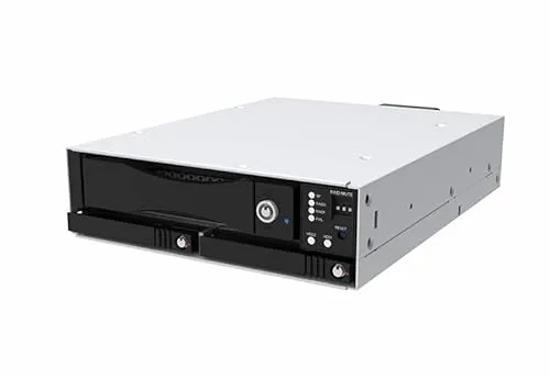 RADION内蔵2Bay iR8300 6G RAID Module Removable tray (9-15mm) w/key-lock, LCD display, support M.2 SATA SSD