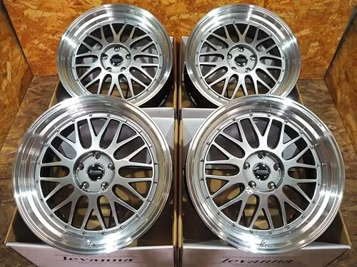 levanna V10-EX FFT レヴァンナ ヴイテンイーエックス 19インチ 9.5J+40 5H114.3 ハイパーブラック フローフォーミング ドレスアップ 深リム メッシュホイール 4枚 カムリ クラウン アルファード ヴェルファイア ハリアー