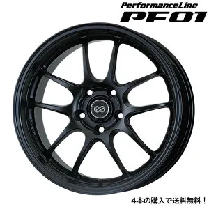 ENKEI PF01 [4本] 送料無料 16X5.0J+45 4 100 マットブラック