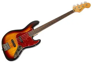 ★ケース付！Squier by Fender Classic Vibe 60s jazz Bass FL LRL 3TS スクワイア フェンダー クラシック フレットレス ジャズベース★