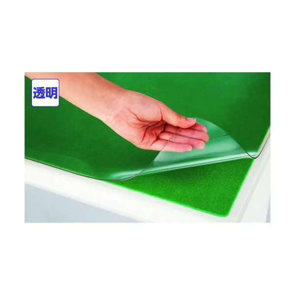 ナイキ デスクマット ダブルタイプ(下敷グリーン) 透明 1510×745 CR111D-GR