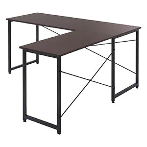 100-DESKH011BR [幅150]L字型パソコンデスク コーナーデスク シンプル 木製 奥行60cm シンプル ブラウン L字デスク