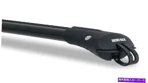 ルーフキャリア Rhino Rack 15-21はジープの反逆者ブラック4DR SUVとルーフレール2バールーフラック Rhino Rack 15-21 Fits JEEP Renegade Black 4dr SUV With Roof Rails 2 Bar RoofRack【並行輸入品】