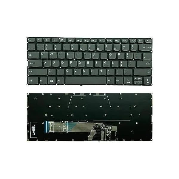 XINDIKBHUB US Layout Non- Backlit Keyboard for Lenovo IBM Yoga 530 530-14 530-14IKB 530-14ARR Flex 6-14ARR 6-14IKB Gray_並行輸入