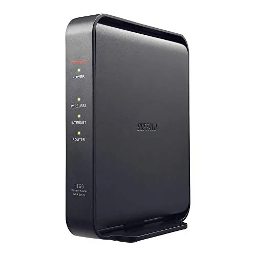 BUFFALO WiFi 無線LAN ルーター WSR-1166DHPL/N 11ac ac1200 866+300Mbps IPv6対応 デュアルバンド 3LDK 2階建向け 簡易パッケージ 日本メーカー【iPhone13/12/11/iPhone SE