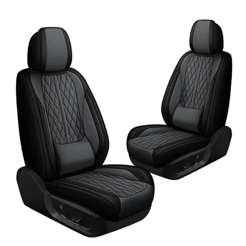 シートカバー と互換性のある スズキ クロスビー MN71S型 X BEE 2017年12月~ 対応 車 シートカバー PVC素材 車 シート保護 側面全方位保護 ズレ防止設計 四季通用 運転席 助手席対応 内装パーツ(黒灰,無枕)