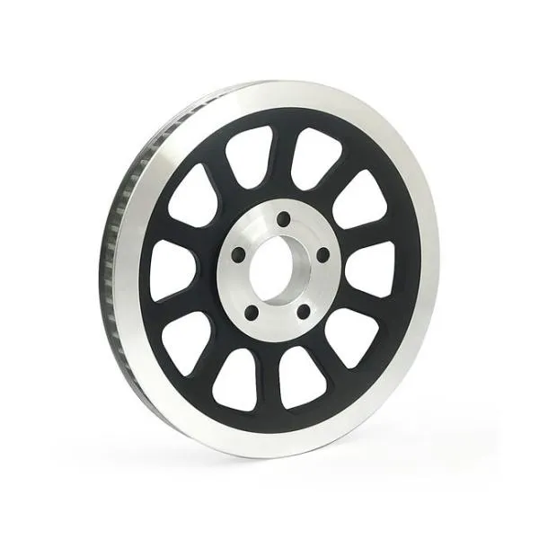 MCS エムシーエス 純正スタイル ホイールプーリー【REPRODUCTION OEM STYLE WHEEL PULLEY】 COLOR：BLACK 07-11 FLSTF FLSTFB FLSTSB FXST FXSTB／C 足回り