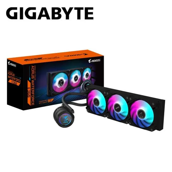 GIGABYTE｜ギガバイト 3連ファンラジエーター搭載 水冷CPUクーラー (ブラック) AORUS WATERFORCE II 360 返品種別B