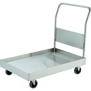トラスコ中山（TRUSCO） TRUSCO ステンレス台車 オールSUS304 皿型台車 900X600 帯電防止U車輪 【品番：SSAR-2TBU】