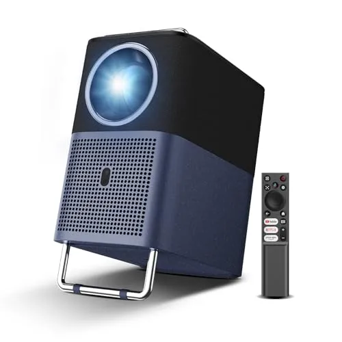 TCL A1s Google TV / 600 ISOルーメンの高輝度とフルHD 1080P解像度を備えたポータブルプロジェクター / Netflix公式ライセンス取得でWi-Fi/Bluetooth対応/オートフォーカス / 2×8W Dolby Aud