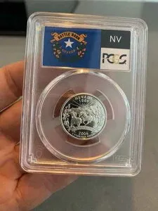 2006-S 25セント ステートクォーター ナバダ PCGS PR69 DCAM 90% シルバー