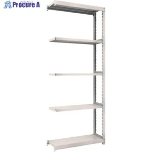 TRUSCO スチールラック M2型軽中量棚 860X300XH2100 5段 連結 ネオグレー M2-7335B NG(ネオグレー) 1S ◇▼508-5993