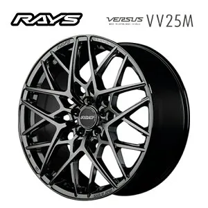 19インチ 5H120 8.5J 8.5J+36 5穴 ベルサス VV25M ホイール (1本/2本/4本) ジェットブラック RAYS VERSUS VV25M 送料無料 レイズ