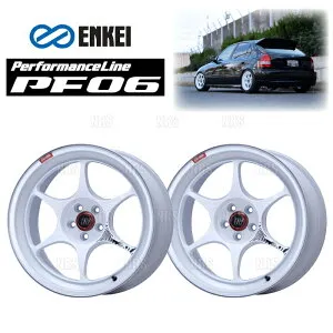 ENKEI エンケイ PF06 (M/W マシニングホワイト/ミドルフェイス) 9.0J x 18インチ +28 PCD120 5穴 2本セット (PF06-E017-MWH-2S