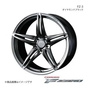 F ZERO/FZ-3 インプレッサWRX STI GRB/GRF/GVB/GVF 4ポットキャリパー ホイール 1本 0039460【18×8.0J 5-114.3 INSET45 ダイヤモンドブラック】