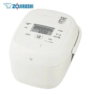 象印（ZOJIRUSHI）【NW-BB10-WA】圧力IH炊飯ジャー ホワイト ■5.5合炊き ■鉄器コート黒まる厚釜 ■送料無料（北海道・沖縄県・離島は送料が掛かります）