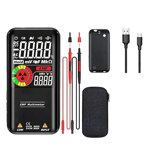 デジタルマルチメータ 9999 カウントスマートシリーズマルチメトロ DC AC 電圧コンデンサオームダイオード NCV 活線テスター(S20 EMF Multimeter)