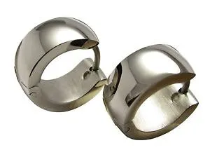 【送料無料】ピアス レディースピアス ステンレスフープシルバーミリkikuchi herren damen ohrringe edelstahl creolen silber glatt glnzend 6mm13mm