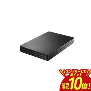 【P10倍（要エントリー）＋クーポン／お買い物マラソン】アイ・オー・データ機器 ポータブルHDD HDPH-UT1KR | IODATA IOデータ 外付けHDD カクうす Lite ブラック ポータブル型 1TB