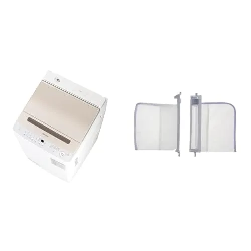 【セット買い】シャープ タテ型 全自動洗濯機 洗濯8kg 幅55.5cm ダイヤカット 穴なし槽 ES-GV8J-N ゴールド +【純正品】糸くずフィルター ES-LP2 (ES-LP1 代替品) 交換用