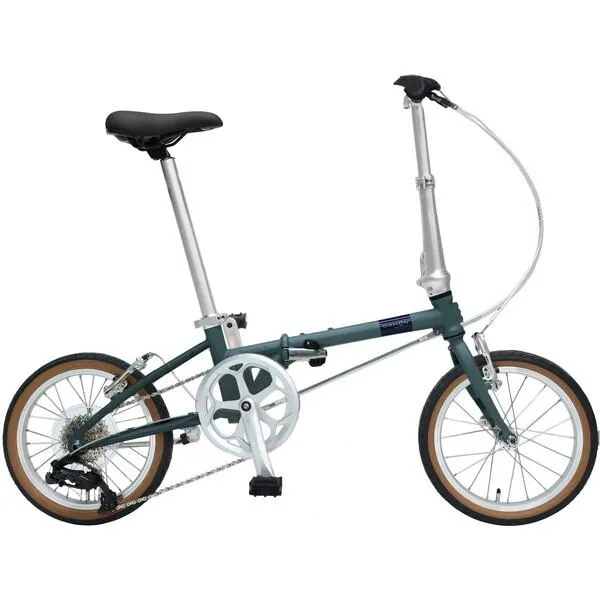 DAHON INTERNATIONAL (ダホンインターナショナル) Boardwalk 16 フォールディングバイク Matt Grayish Green 折り畳み自転車 16インチ 7段変速