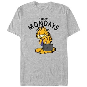 アニメキャラクター メンズ トップス Tシャツ グラフィック Licensed Character Men's Garfield I Hate Mondays Graphic Tee Athletic Heather ヘザー